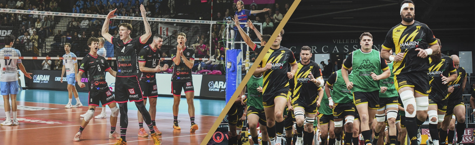 Partenariat sportif Café Anglade - Équipe de volley-ball en Occitanie